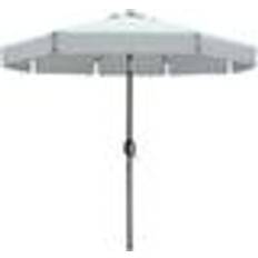 Stål - Vita Parasoll Marbueno Umbrella Steel 8 Ribs D300 cm Polyester White Garden