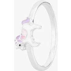 Enamel - Women Rings T.H.Baker Sterling Silver & Enamel Unicorn Ring - Multi-Coloured
