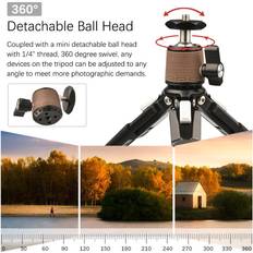 Andoer Foldable Tripod with Detachable Ball Head 3kg