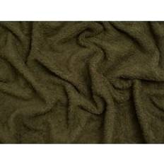Fabrics Minerva Core Range Luxury Cotton Towelling Fabric Bottle Green Fabrics