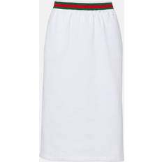 Gucci Kjolar Gucci Cotton Jersey Midi Skirt - White