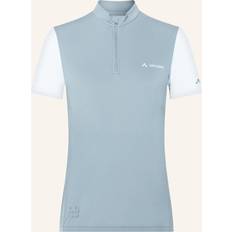 Dame - Turkis Skjorter Vaude Women's Matera Half Zip Tricot Cykeljersey - Turkis