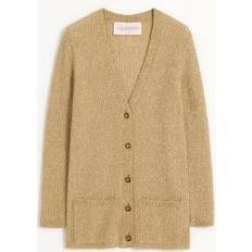 Gold - Women Cardigans Valentino Lurex Cardigan Woman - Gold