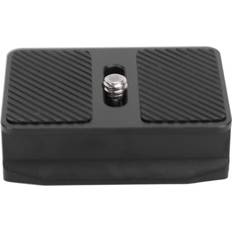 Konnwei Quick Release Plate with 14 Inch Screw Aluminum Alloy Black Metal Tripod Mount Plate for RS4