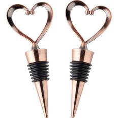 Bar Sets Taylors Eye Witness Heart Two-Piece Wine Stopper Copper Bar Set