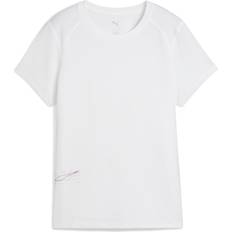 Puma Dam T-shirts Puma RUN Mesh T-Shirt - White