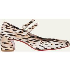 High Heel - Leather Heels & Pumps Christian Louboutin Miss Jane 55 Silk Pump
