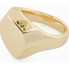 Emporio Armani Gold-Tone Brass Center Focal Ring
