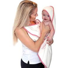 Bamboo Grooming & Bathing Cuddledry Hands Free Baby Bath Towel Pink