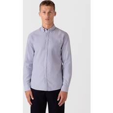 Sunspel Skjortor Sunspel Striped Oxford Button Down Shirt - White/Navy