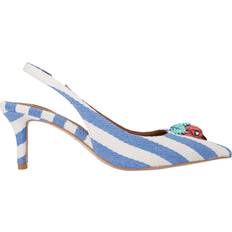 Blue - Women Heels & Pumps Kurt Geiger Belgravia Slingback Heels - White
