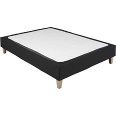 Cache Sommiers Cache-Sommier Coton Jersey Noir 140x200 Cache Sommier Noir