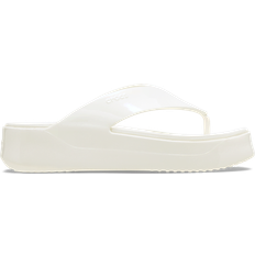 Crocs Rubber Flip-Flops Crocs Getaway Platform Flips - Patent
