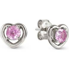 Nomination Örhängen Nomination Cosmic Love Pink Heart Earrings - Silver