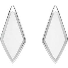 Earrings C W Sellors Sterling Silver Bauxite Dinky Diamond Shaped Stud Earrings