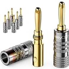 Kablar DeleyCON 8 Stycken Bananpluggar Set 0,75 mm 4,5 mm 0.8m