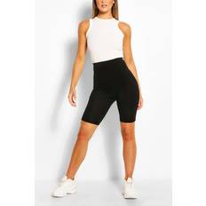 Boohoo Shorts boohoo Womens Basic Solid Cycling Shorts - Black