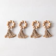 Wood Napkin Rings Sklum Set Of 4 Wooden Rings Peyton Natural Wood Napkin Ring