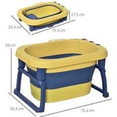 Baby Bathtubs Homcom Baby Bath Tub Wowcher Yellow