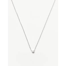 Missoma White Gold Necklaces Missoma Fine Diamond Solitaire Pendant Necklace - White Gold