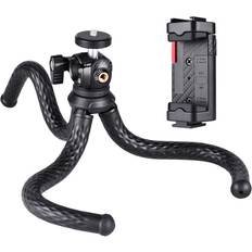 Octopus tripod Andoer Tabletop Octopus Tripod Stand 1/4 Inch Screw & Phone Black