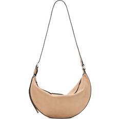Half Moon Suede Shoulder Bag - Women - Cotton/Leather/Goat Skin