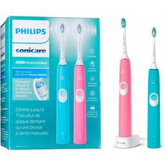 Philips Sonicare DUO 2 st Elektriska Tandborstar Turkos Rosa