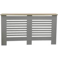 OHS Large Wooden Radiator Cover Grey