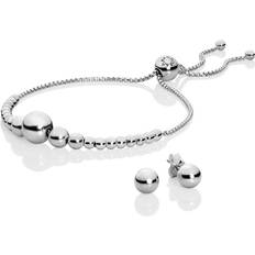 Pandora Jewellery Sets Pandora Beaded Bracelet Gift Set - Silver