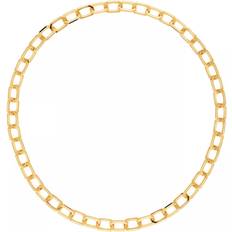 Pdpaola Damen-Kette Small Signature Chain Necklace - Gold