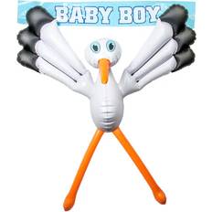 Folat Uppblåsbar Stork Boy Girl 75 cm