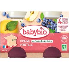 Alimentation et Boissons Pomme Myrtille 4 Mois 2 x 130g