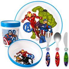 Baby Dinnerware Avengers Avengers Kids 6 Piece Dinner Set