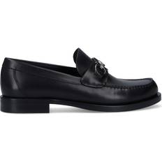 Men Loafers Ferragamo Gancini Loafers - Black