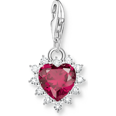 Rubiner Charms & Vedhæng Thomas Sabo Heart Charm For Women - Silver