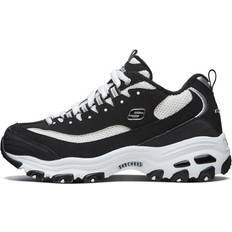 Skechers White Running Shoes Skechers D Lites 1.0 Running Shoes - Black/White