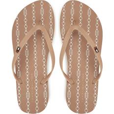 Tommy Hilfiger Beige Klipklappere Tommy Hilfiger Enamel Flag Flip-Flops