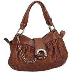 Bally Preloved Quilted Leather Handbag Chain Strap - Brown