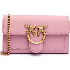 Lilla Clutch tasker Pinko Læderpung Med Kæderem - Lilla