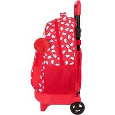 Children - Red School Bags Hello Kitty Iconic School Backpack with Wheels - White/Red