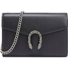 Gucci Messengertaschen Gucci Dionysus Tiger Head Leather Chain Shoulder Messenger Bag Mini - Black