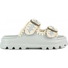 Mou Tofflor & Sandaler Mou Flat Sandals Woman - Gnawed Blue