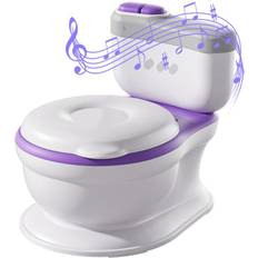 Kids Potty Training Toilet Seat Soft PU Purple