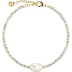 Edblad Beach Pearls Bracelet - Offwhite Gold