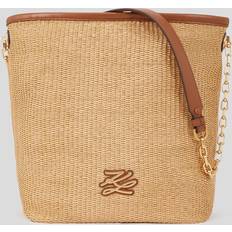 Karl Lagerfeld Bucket Bags Karl Lagerfeld K/autograph Raffia Medium Bucket Bag - Natural-Tan