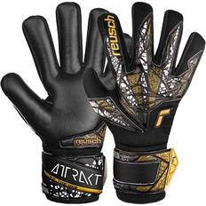 reusch Junior Attrakt Silver NC Finger Support Soccer Goalkeeper Gloves