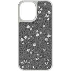 Swarovski High Smartphone Case Scattered Design iPhone 16 Silver Tone