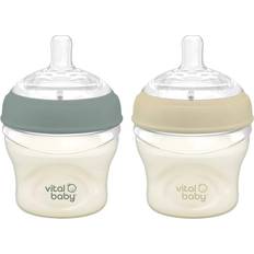 Non-Toxic Baby Bottle Vital Baby Nurture Breast-Like Bottle Pack of 2 150ml