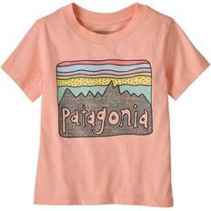 Patagonia Overdele Patagonia Baby Fitz Roy Skies T-shirt - Pink