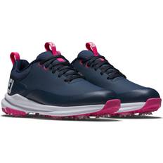 Nubuck Golf Shoes FootJoy Tour Rival Damen Golfschuhe - Dunkelblau/Weiss/Rosa